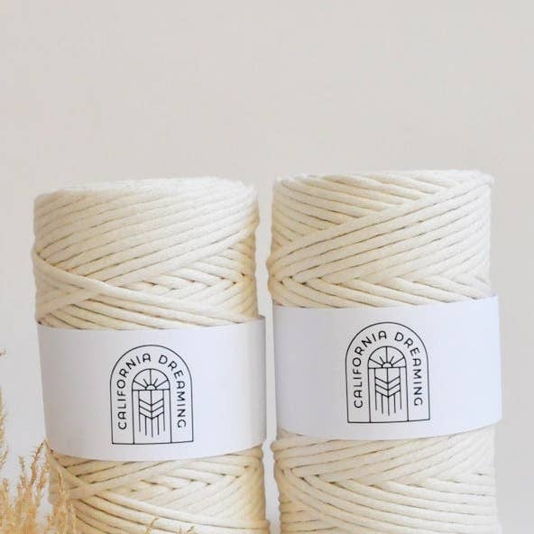 California Dreaming Macrame - Wholesale Yarn - 4mm recycled cotton rope | twisted | 100m