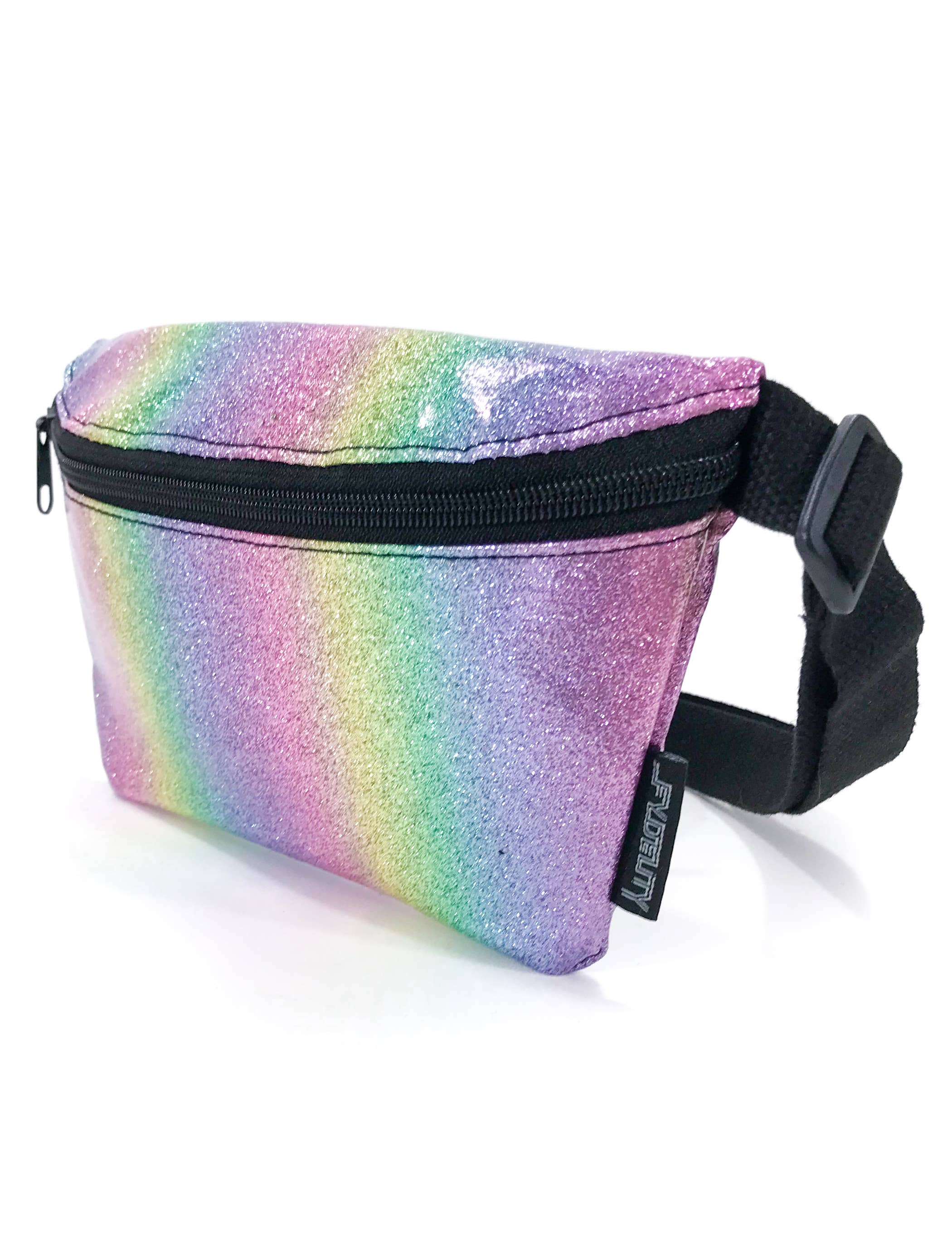 Fydelity - Wholesale Belt Bag - Women's - 83132: Fanny Pack | Slim | Dazzler Rainbow Glitter1