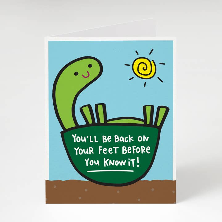 Vous serez de retour sur pied avant de vous en rendre compte ! Carte pour la vente par Tiny Gang Designs