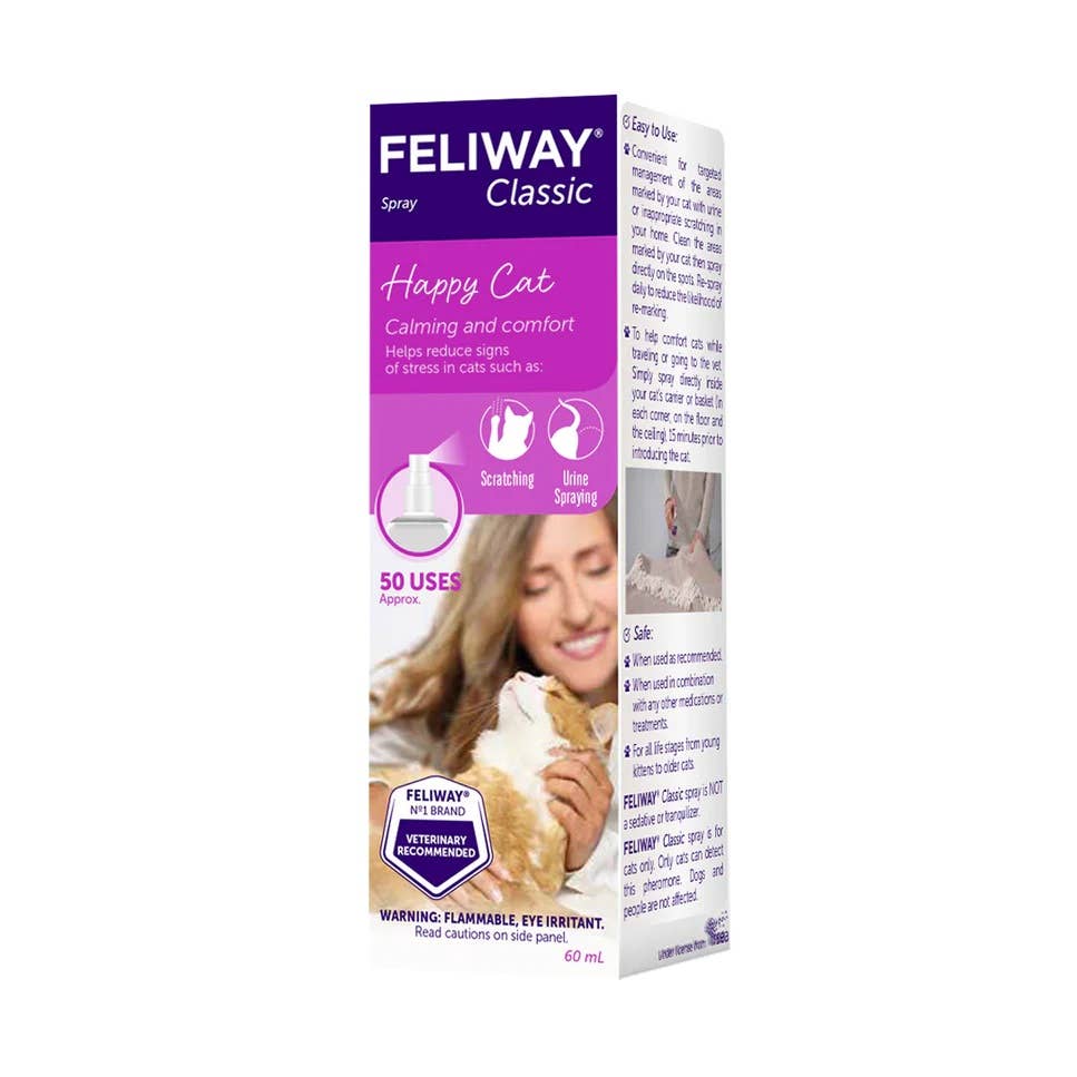 Pet Palette Distribution - Wholesale Pet Deodorizing Spray - Feliway Classic Cat Calming Pheromone Spray 60 mL2