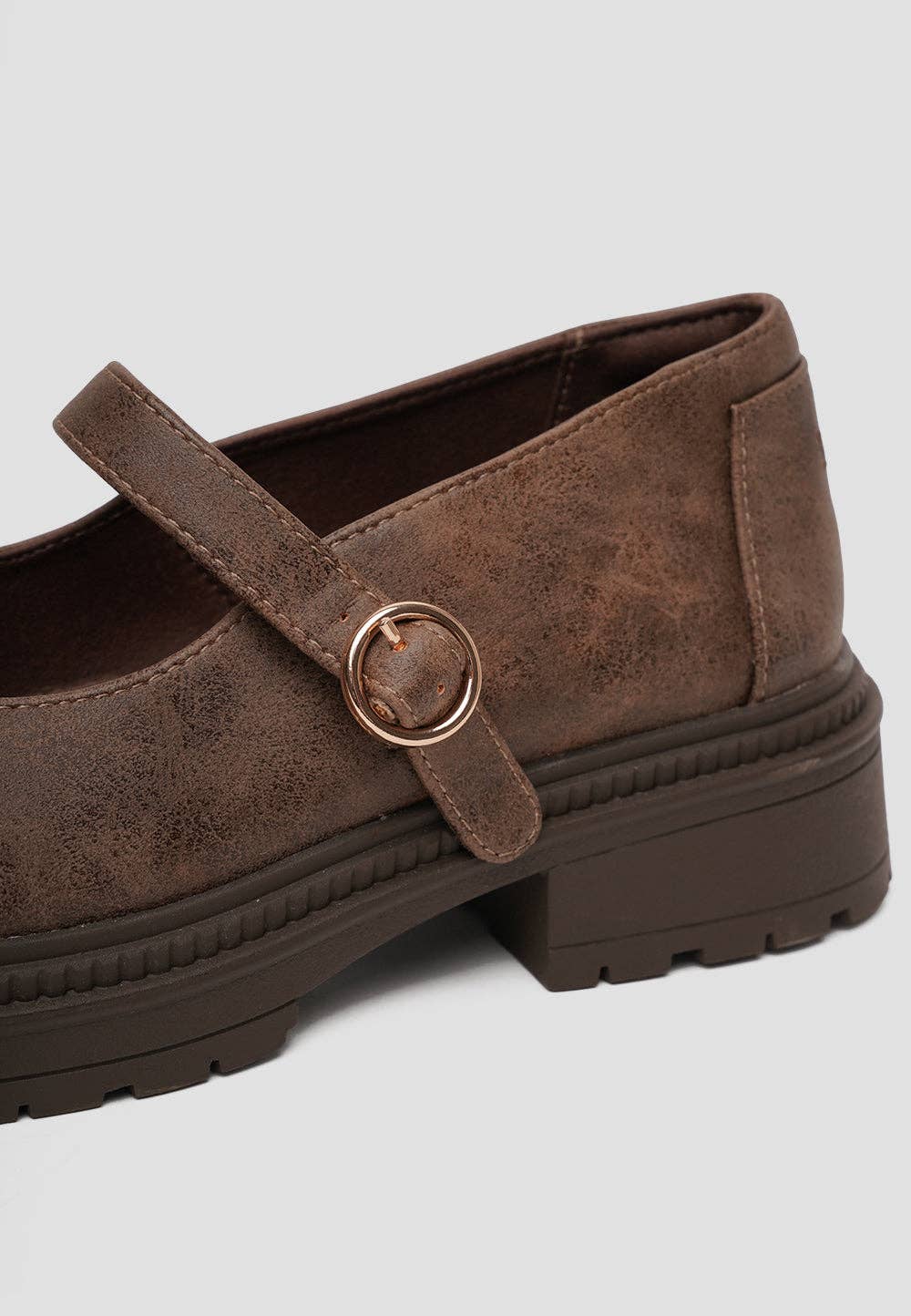 Paez - Wholesale Flats - Women's - PLATFORM GUM MARY JANE MICROFIBER NAPA ESPRESSO7