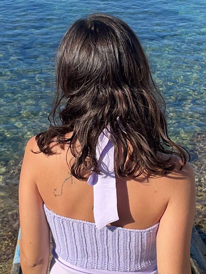CROIXET - Vendita all'ingrosso Top in maglia - Donna - TOP FORMENTERA ALL'UNCINETTO | Lilla |