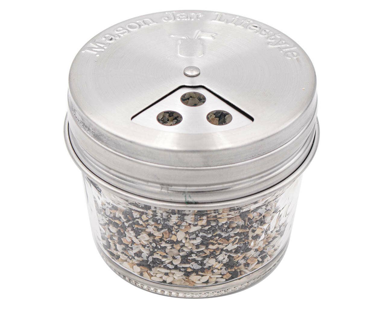 Mason Jar Lifestyle - Wholesale Food Storage Container - 4 Pack Stainless Steel Spice Lids12