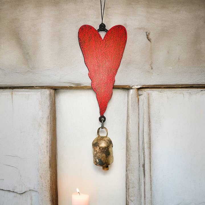 Whimsies – Engroshandel Vindharpe – Heart Wind Chime søde klokker havemetalgaver impulskøb