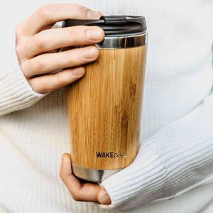 Bamboo Cup - Give Me Patience & Caffeine - Faithworks Gives Back