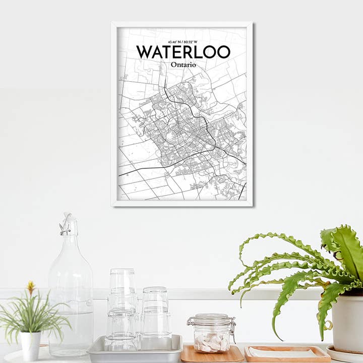OurPoster.com - Wholesale Poster - Waterloo City Map Poster55