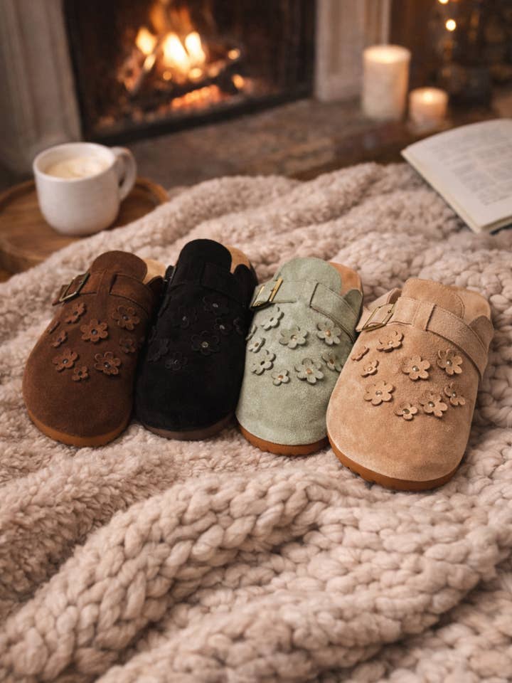 Plattformsko Slip On Mikrofiber Blomkollektion för wholesale av Azarayah