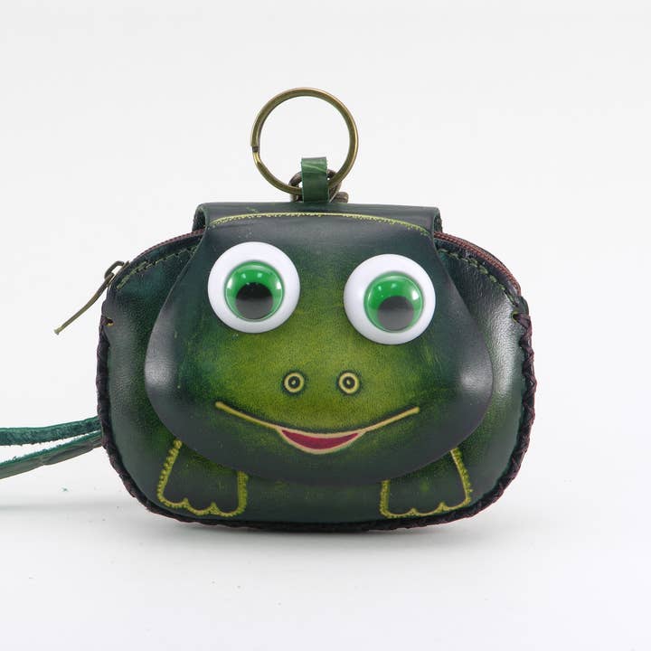 Sunflower Handmade leather inc - Wholesale Coin Purse - Women's - Frog Wristlet - E504 Handmade Leather coin purse wallet5