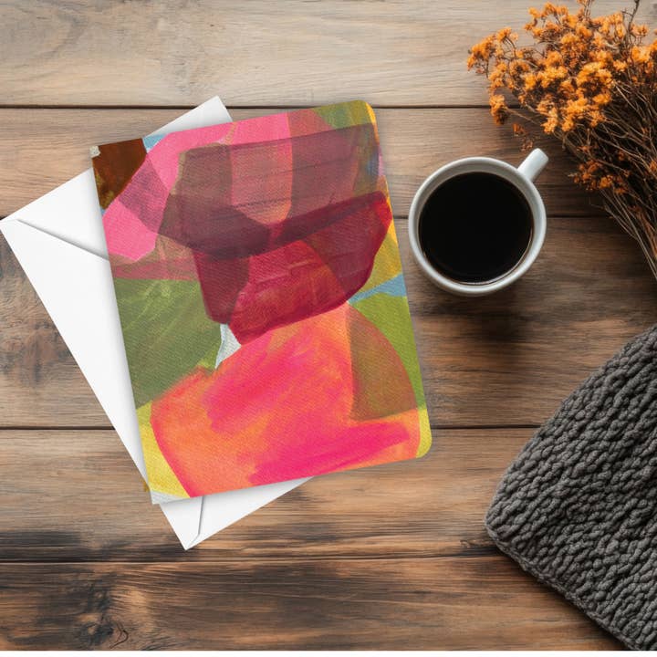 Michele Renee Atelier - Wholesale Everyday Greeting Card - Playful Abstract Greeting Card – Bright Colors – Blank Inside6