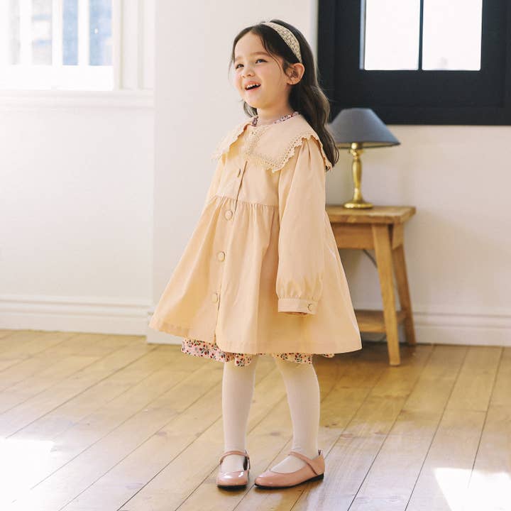 Tiara Wide Collar Shirring Coat for wholesale by ToTo Heros