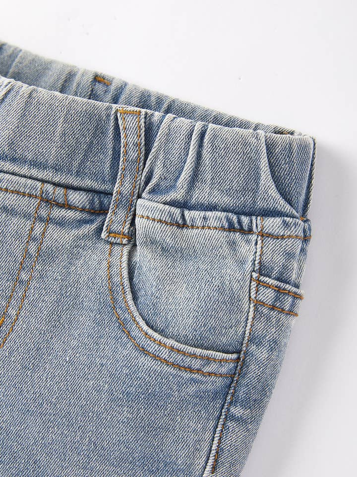 Rylee Faith Designs - Wholesale Jeans - Kids - Girls Light Blue Denim Bell Denim Pants