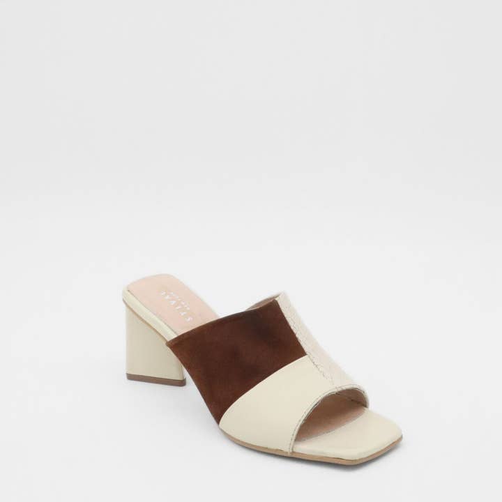 Soulmate mule off ivory leather sandals women's shoes for wholesale on Faire1