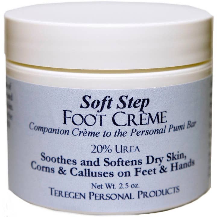 2.5 oz Jar of Soft Step Foot Crème for wholesale by Teregen Personal Products