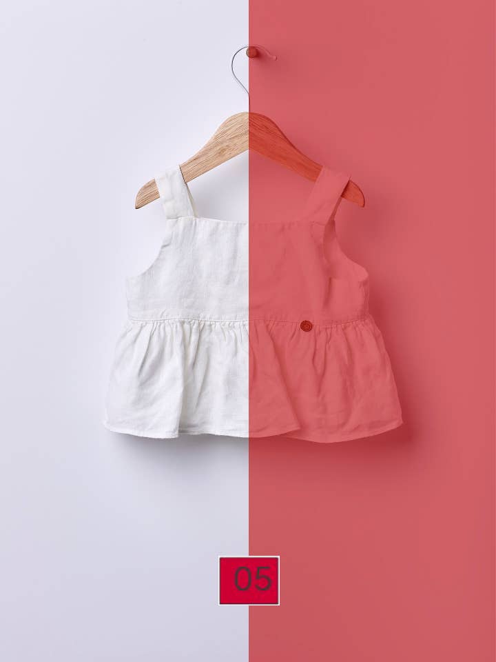 Wedoble: sustainable children's fashion - Wholesale Shirt - Baby - Blouse in linen | NAVY CODE