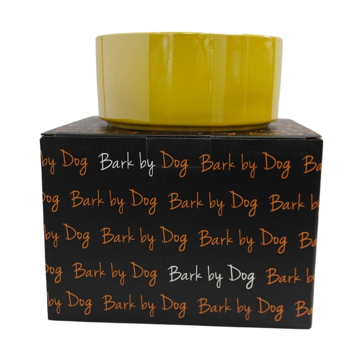 BARK by DOG - Wholesale Pet Bowl - Cat/Dog - 4 Pack- Luigi Luxe Yellow Dog Bowl0