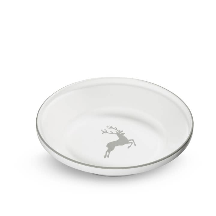Cervo grigio, ciotola a cerchio (Ø 28cm) per la vendita all'ingrosso da parte di Gmundner Keramik Handels GmbH