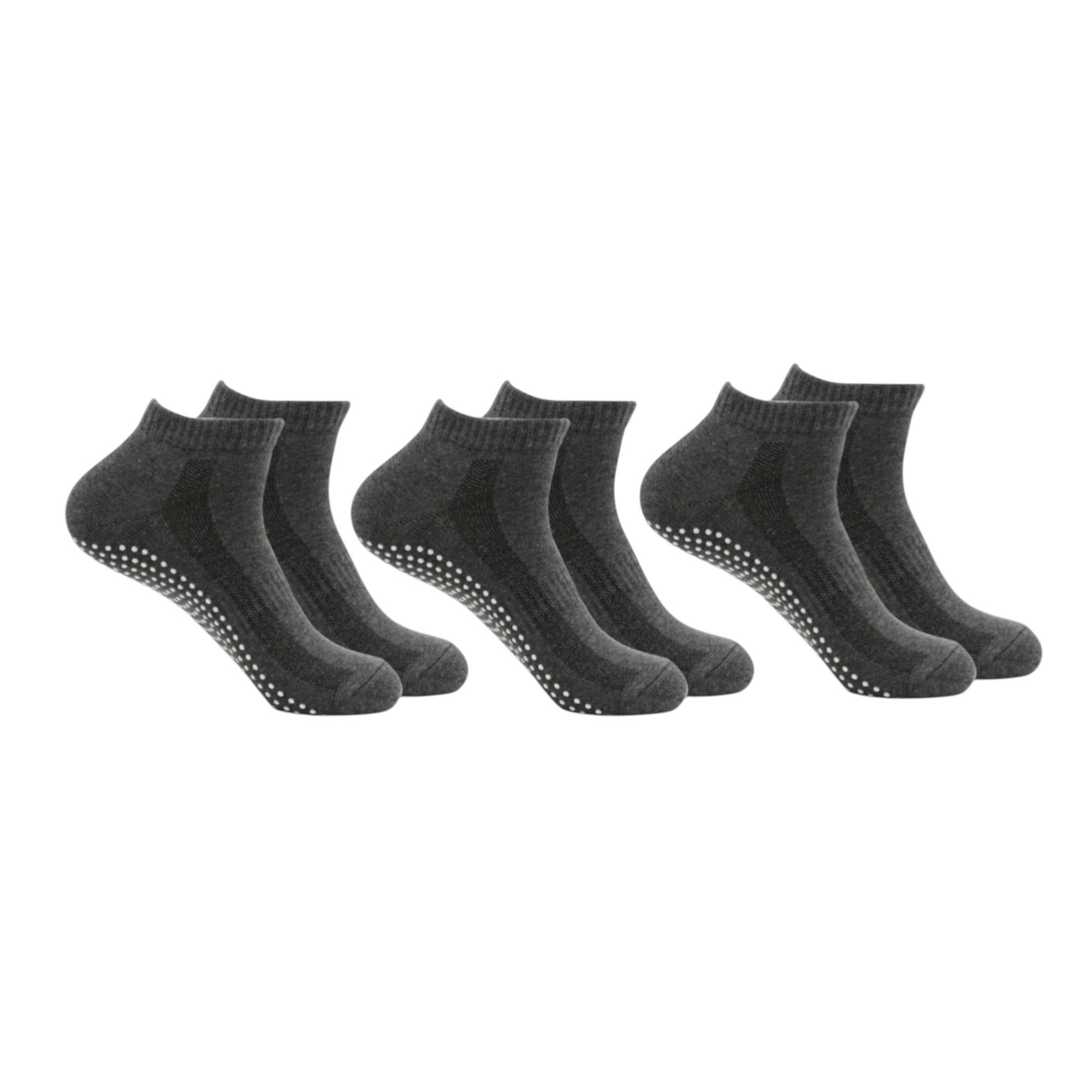 AK Brand – wholesale Socks – Men's – Men's Ankle Grip Socks 3-Pack with Textured Soles and Cushio5