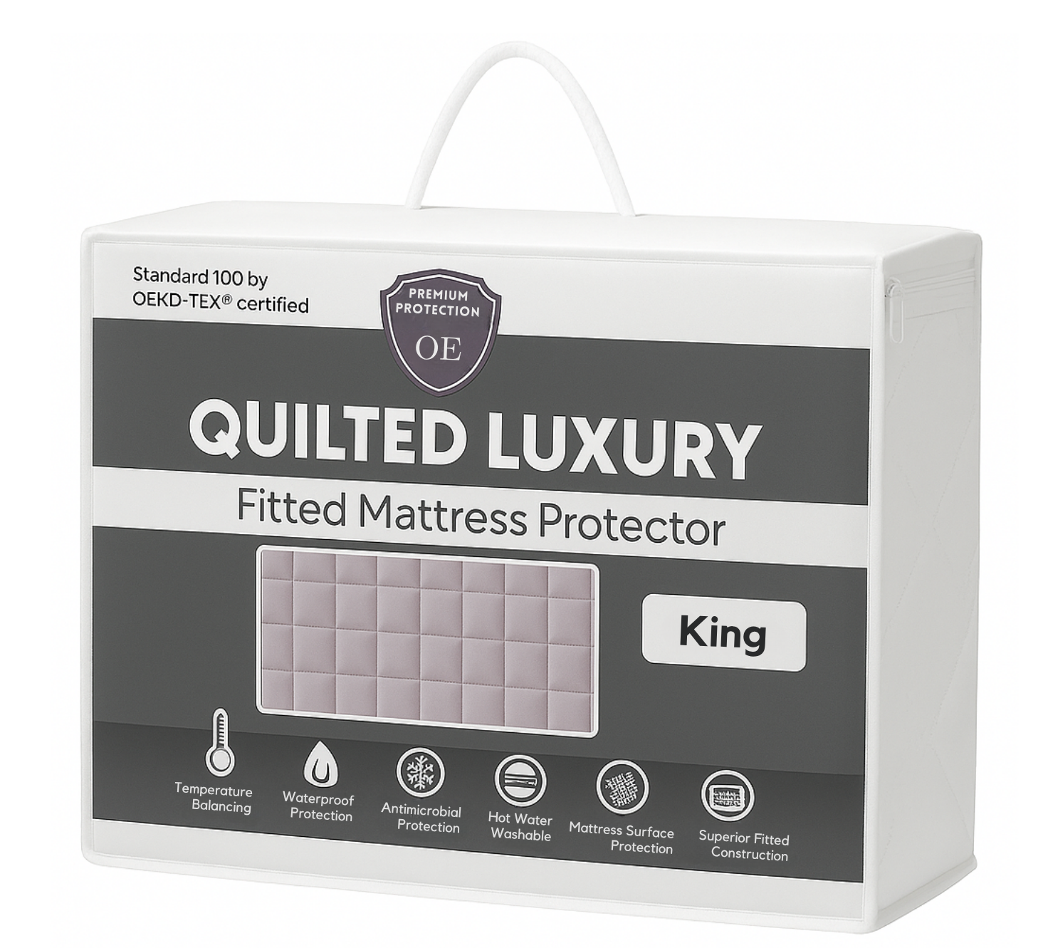 Orimono Elegance - Wholesale Mattress Pad/Protector - Quilted Waterproof Mattress Protector – Luxe, Breathable, 9