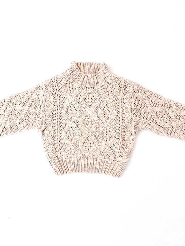 With Love for Kids - Wholesale Knitted jumper – Kids - Shaun Knitted Jumper - NOUGAT