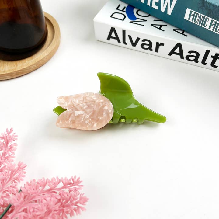 TheDivaSoap - Wholesale Hair Clip - Women's - Acetate tulip claw clip flower hair clips4