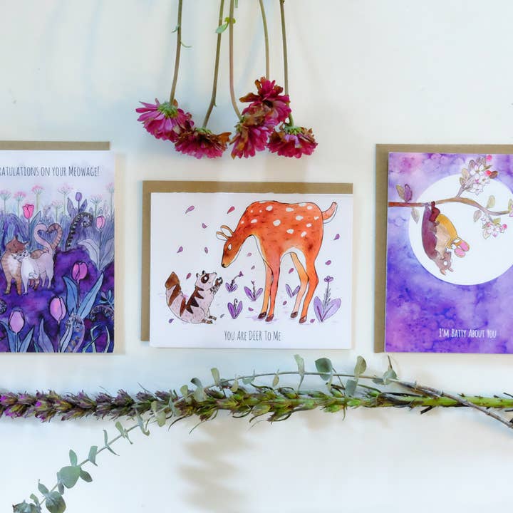 SquidCat, Ink - Wholesale Love Card - Batty Card1