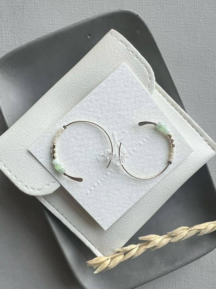 shades of the sea earrings for wholesale by Madeline French Designs