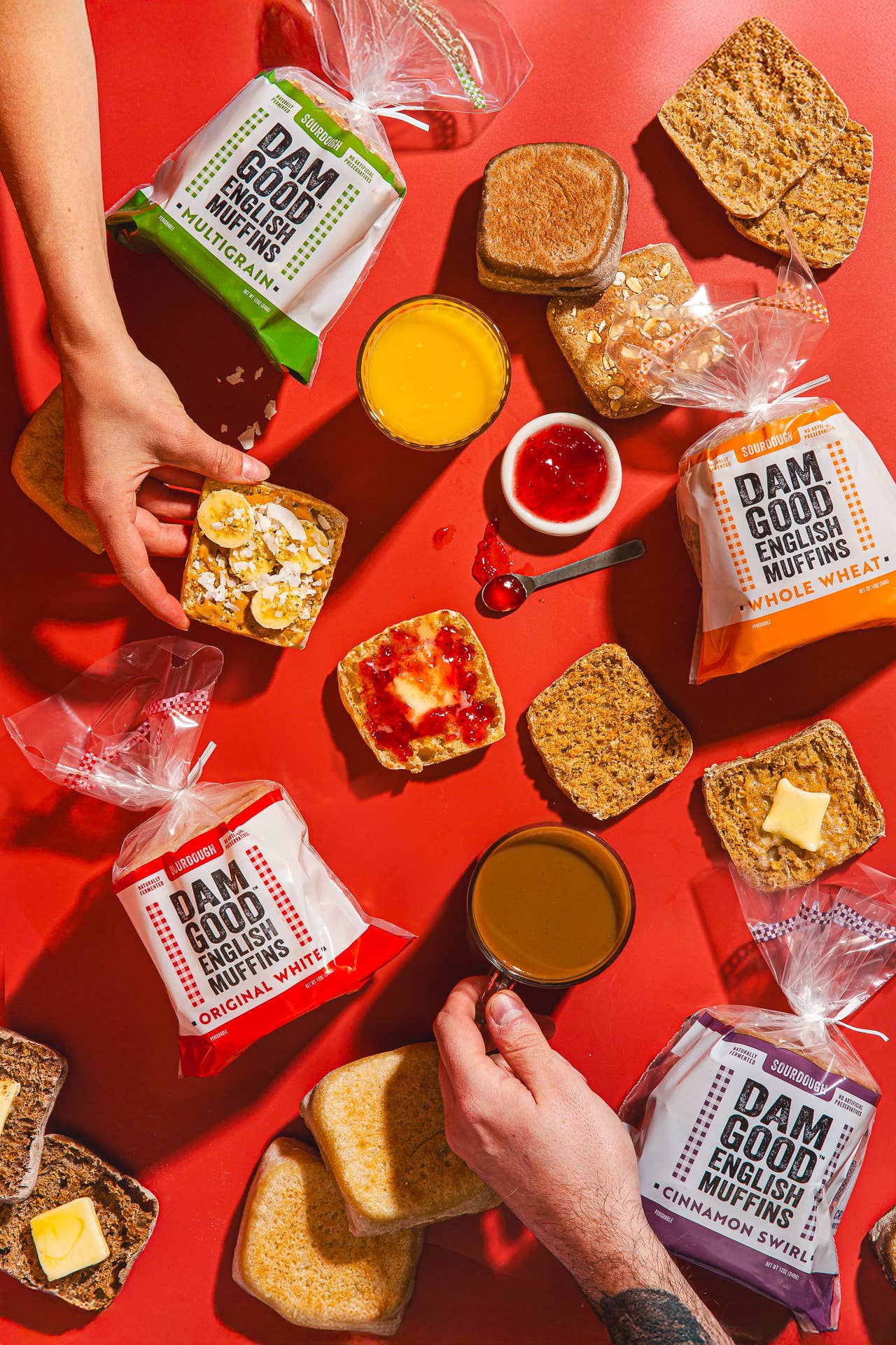 Dam Good® English Muffins - Wholesale Bread/Tortilla - Variety Pack Sourdough English Muffins3