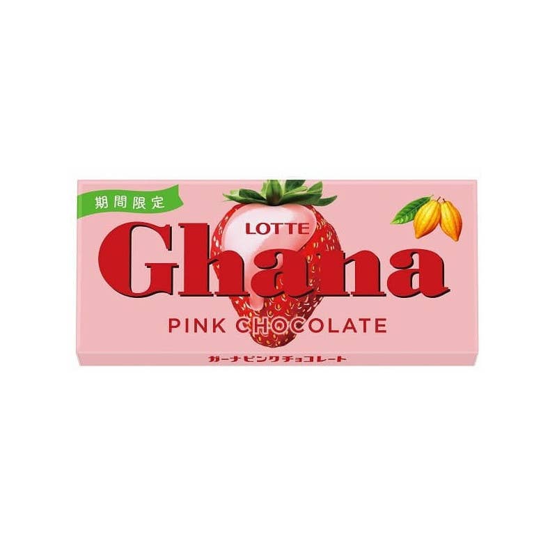MA Imports - Wholesale Chocolate Bar - Lotte Ghana Pink Chocolate 45g