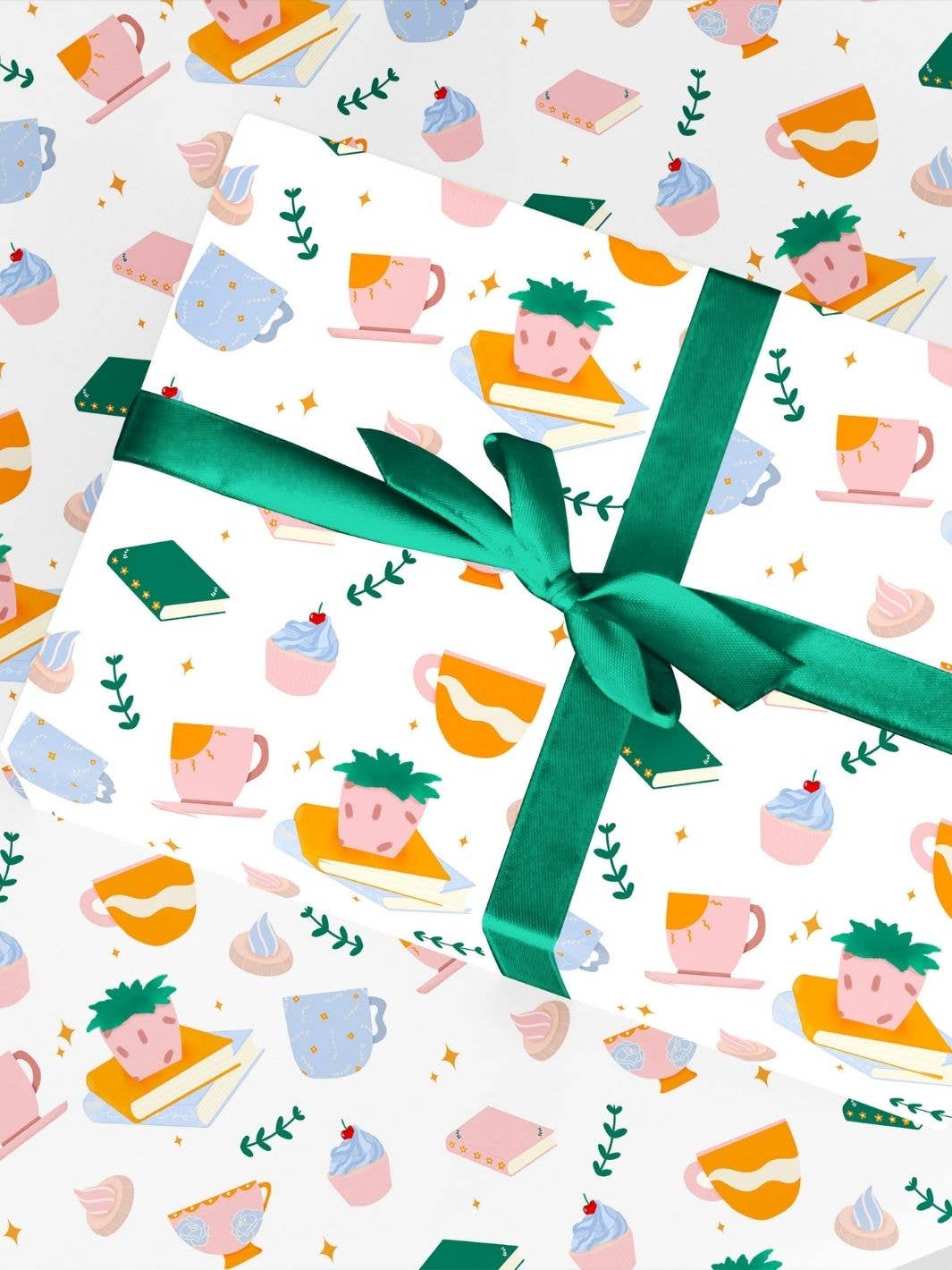 Curlicue – wholesale Flat wrap – Reader's Delight wrapping paper - sustainable & eco-friendly9