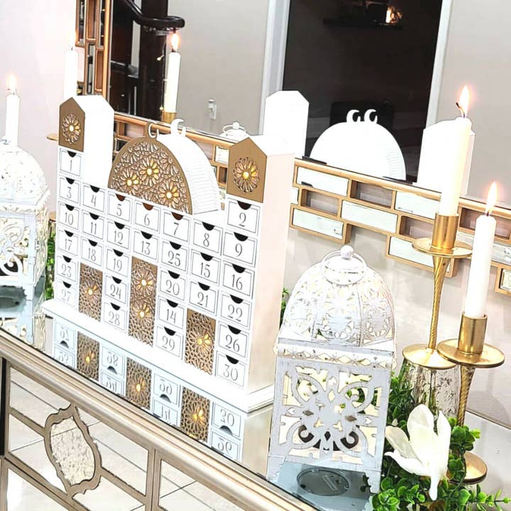 Peacock Supplies - Wholesale Advent Calendar - Ramadan Wooden Countdown Calendar - Mosque6