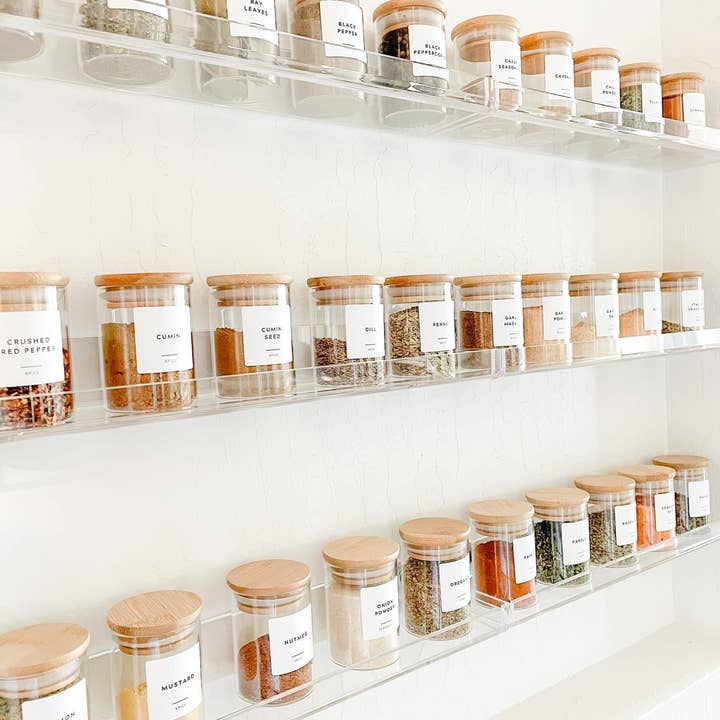 Human Objects® - Wholesale Jar - 4oz/120ml Bamboo Lid Spice Jars