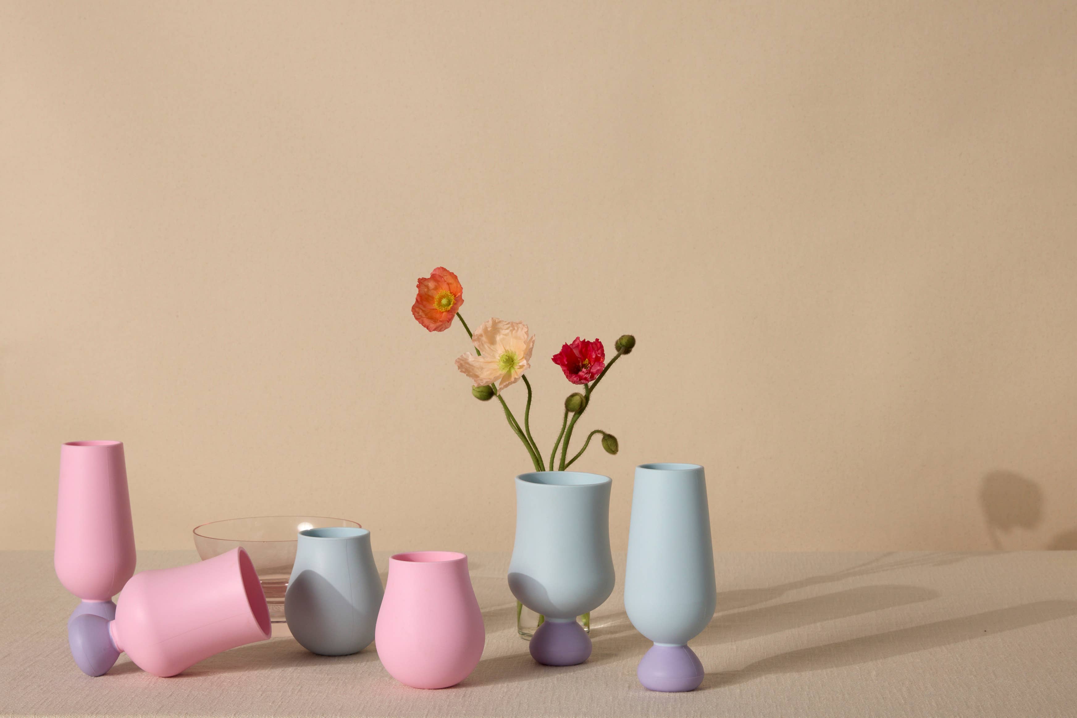 STYLD. – wholesale Drinking glass/cup – Bubble Gin Cup Set | Unbreakable Silicone 8