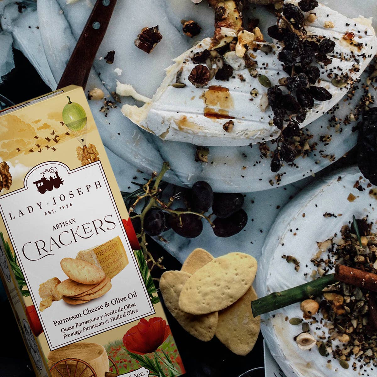 Lady Joseph Bakery - Wholesale Crackers - Parmesan  And Olive Oil Crackers (Cheese Snack)3