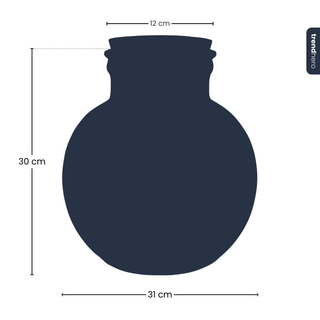 Trendhero.nl/b2b - Wholesale Terrarium - Terrarium bottle 'Teddy' - Incl. (LED) cork - Closed terrarium Ø 25 cm ↑ 26.5 cm2