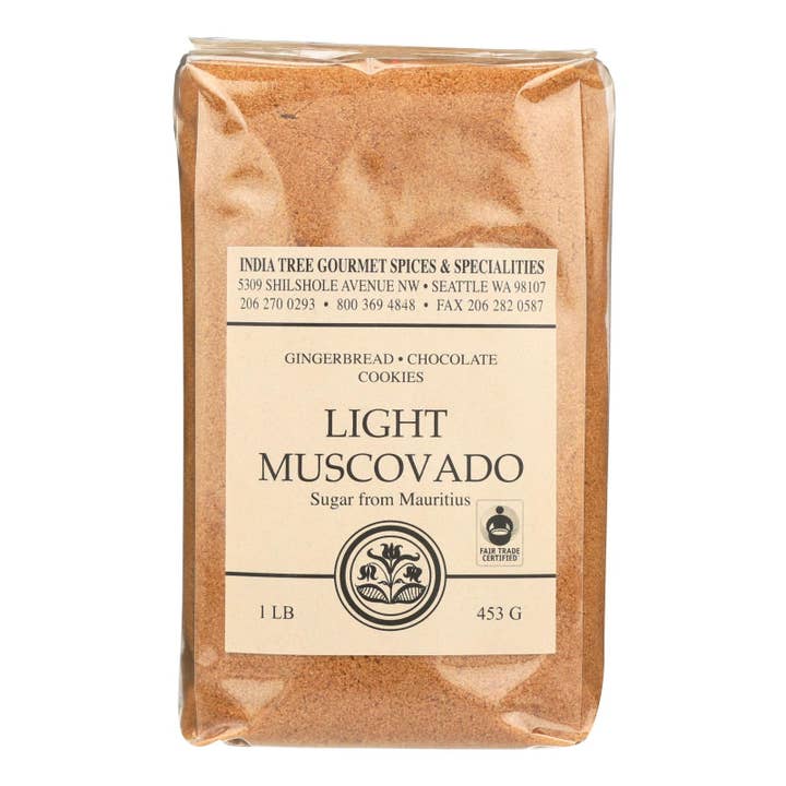 Everyday Supply Co - Wholesale Sugar/Sweetener - India Tree Light Muscovado Sugar, 6 Pack - 16 Oz Each