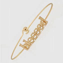 StarryNYC - Venta al por mayor Brazalete - Pulseras de alambre con mensaje de latón3