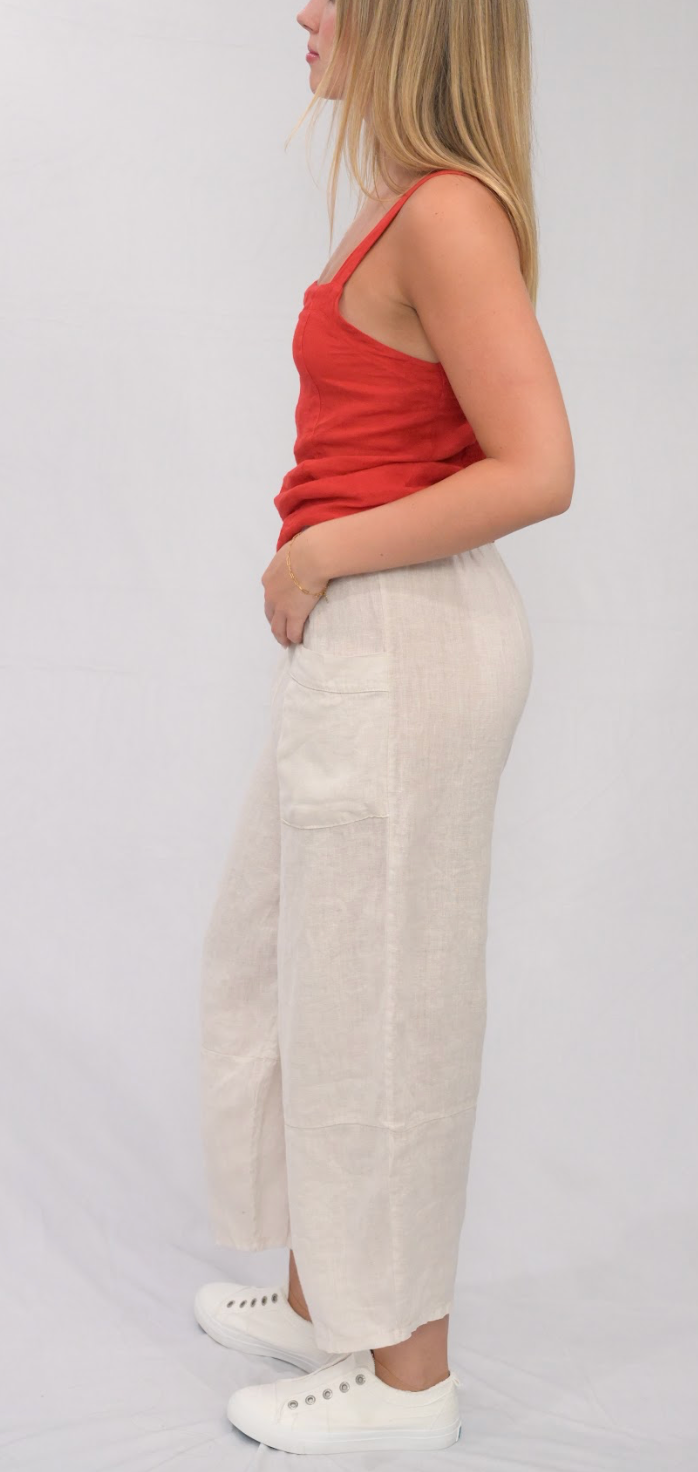 Merci Marie - Wholesale Pants - Women's - Linen Barrel Pants4