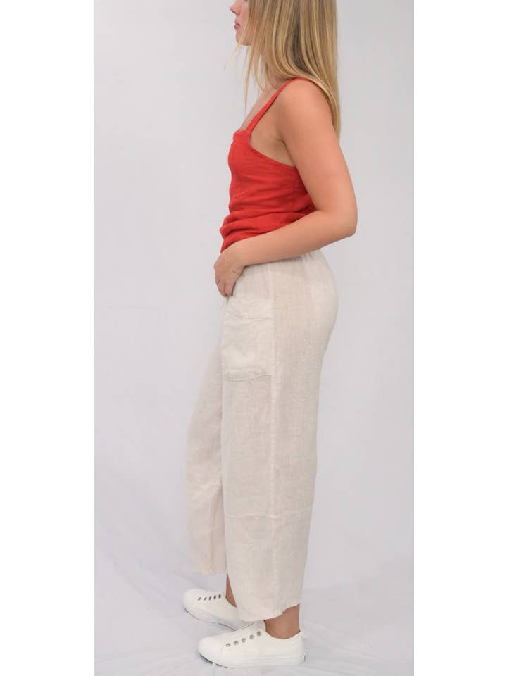 Merci Marie - Wholesale Pants - Women's - Linen Barrel Pants4
