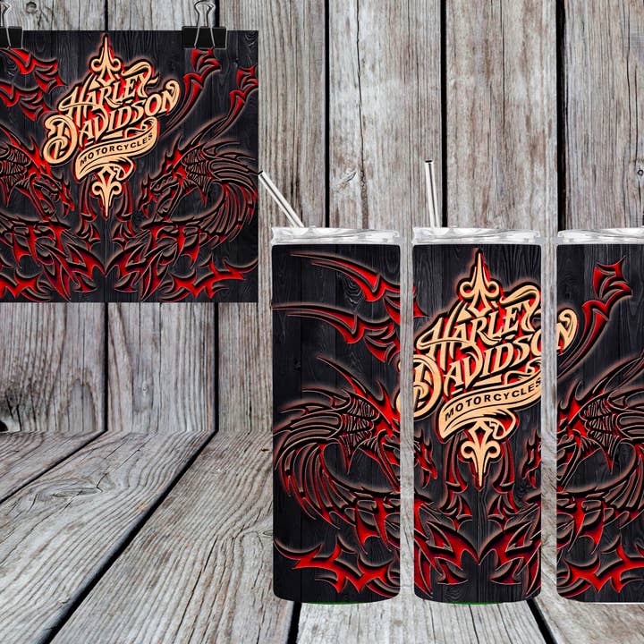 RØD MOTORCYKEL TUMBLER for engroshandel hos Mama’s Grit and Grace