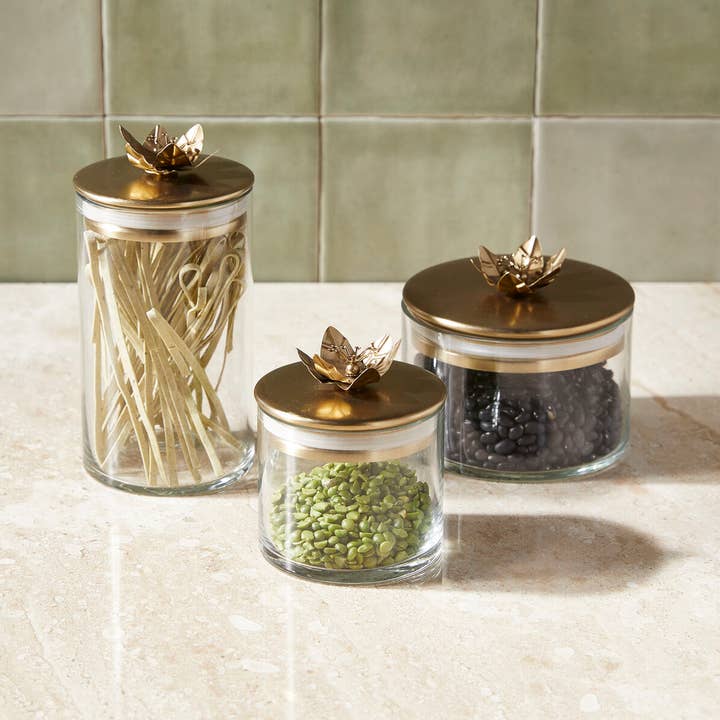 Lily Botanical Canister, Set of 3 for wholesale by Be Home US