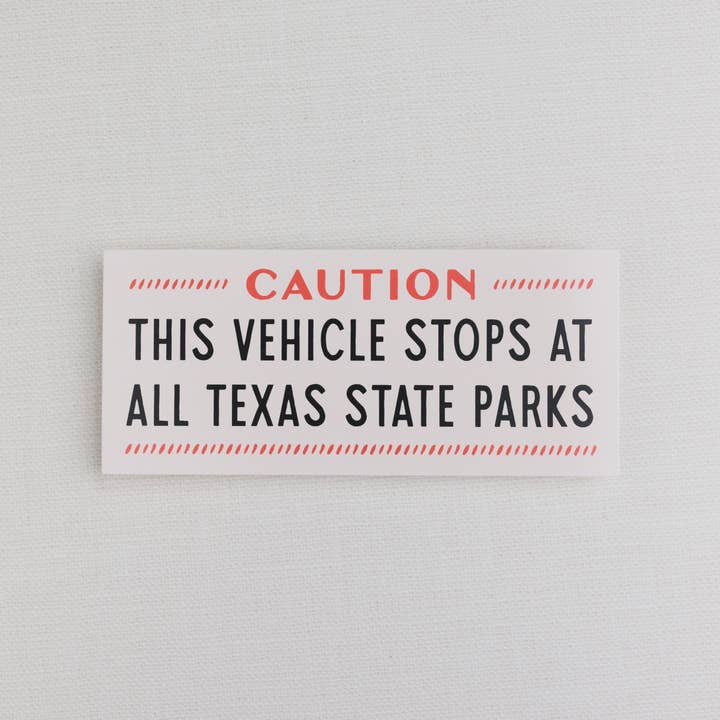 Morgan Lacey Hart - Vendita all'ingrosso Adesivo - Adesivi per paraurti Texas State Park1