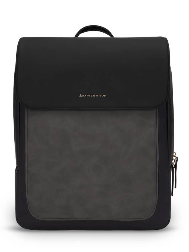 Mochila Unissex Minimalista Tromso All Black por atacado de Kapten & Son