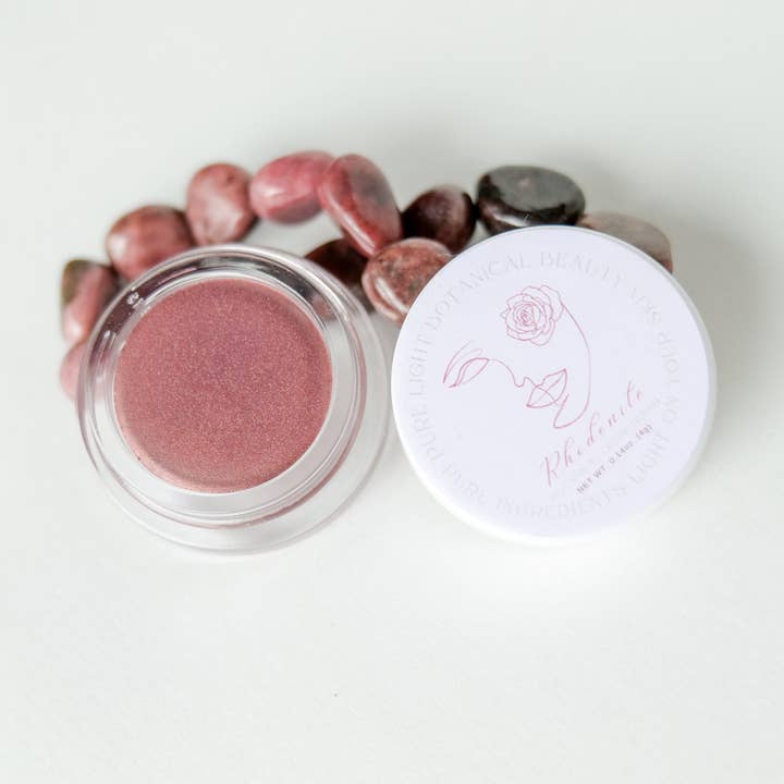 Botanical Creme Blush ~ Rhodonite for wholesale by Pure Light Botanical Beauty