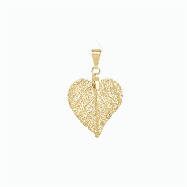 CORDA 18 Carat Recycled Yellow Gold Plated Handmade Pendant for wholesale by PureLeaf