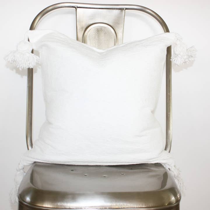 The Collins Tassel Pillow Cover 20x20 for wholesale by Design District Co