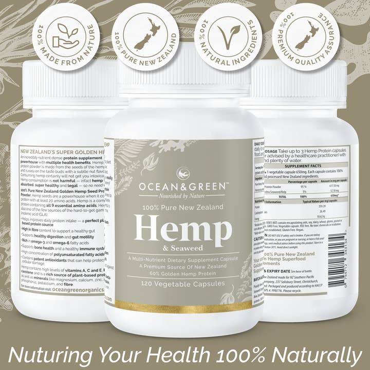Ocean & Green - Wholesale Oral supplement/vitamin - HEMP & Seaweed Supplements - 100% Pure New Zealand4
