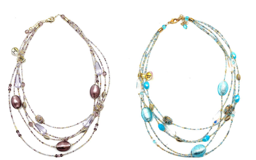 Alice Sturzinger LLC - Wholesale Beaded/Pearl Necklace - Alison Murano Glass Layered Necklace - Multiple Color Opt.10