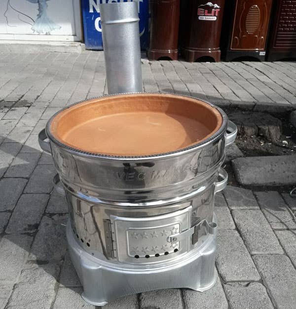 Hakan - Wholesale Outdoor Grill Tools - Portable Guvec Mangal Soba Clay Grill Barbecue Stove 15 in 16