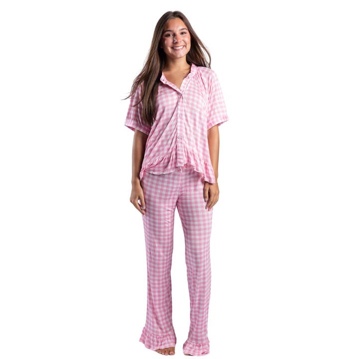Strawberry Picnic Bamboo Pant Set for wholesale by Jane Marie