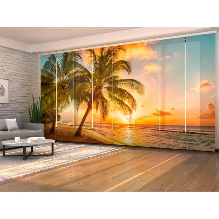 Set di 8 Tende a Pannello Costa Tropicale per la vendita all'ingrosso da parte di IlyDecor